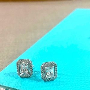 Cz /sterling earrings